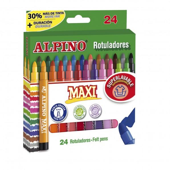 ROTULADOR FIBRA ALPINO MAXI ESTUCHE de 24