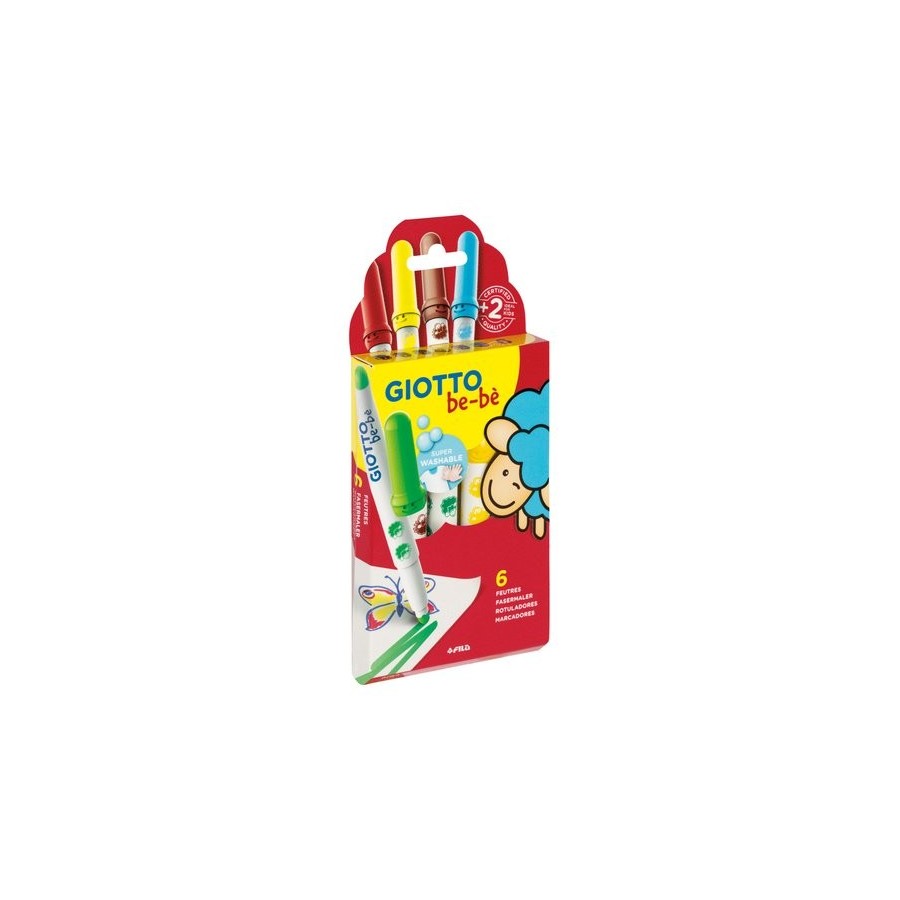 ROTULADOR FIBRA GIOTTO BEBE SUPER de  6