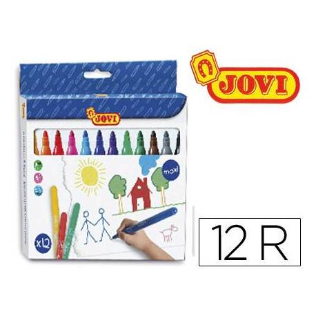 ROTULADOR FIBRA JOVI MAXI  ESTUCHE de 12