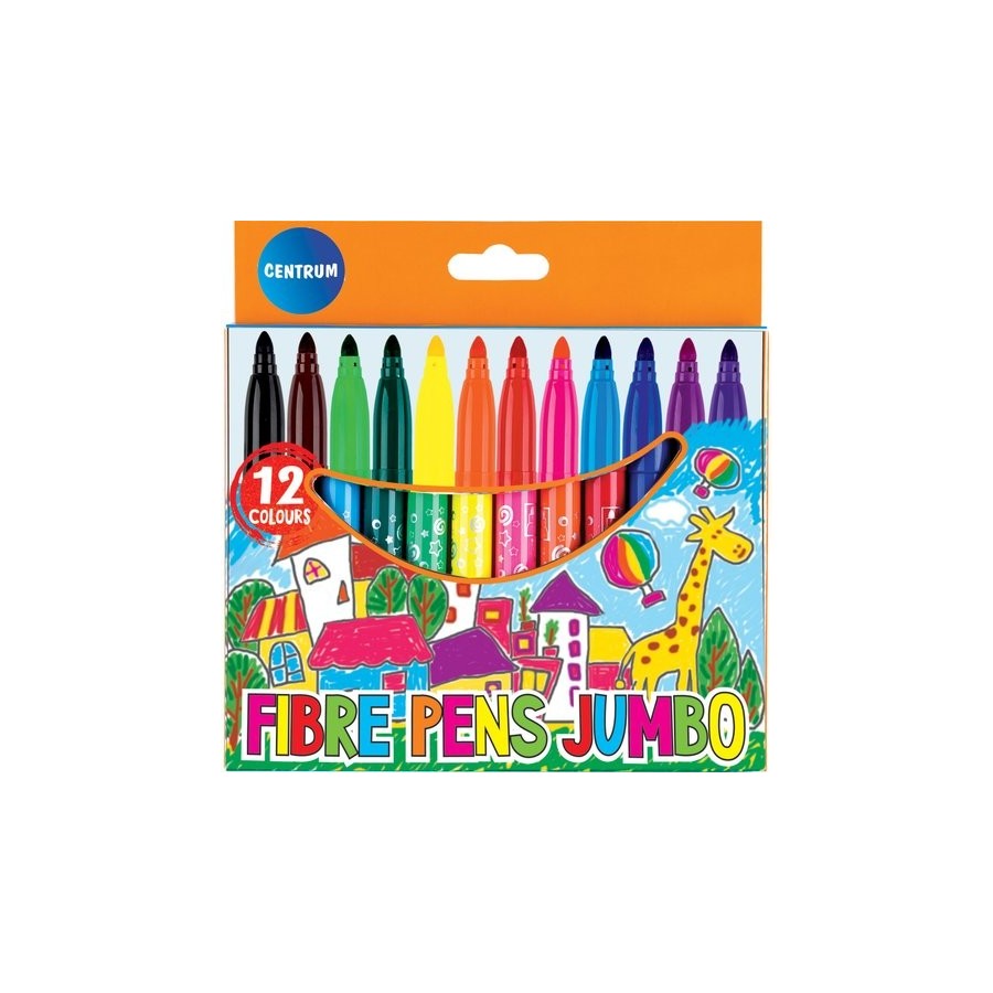 ROTULADOR FIBRA CENTRUM MAGIC JUMBO ESTUCHE de 12