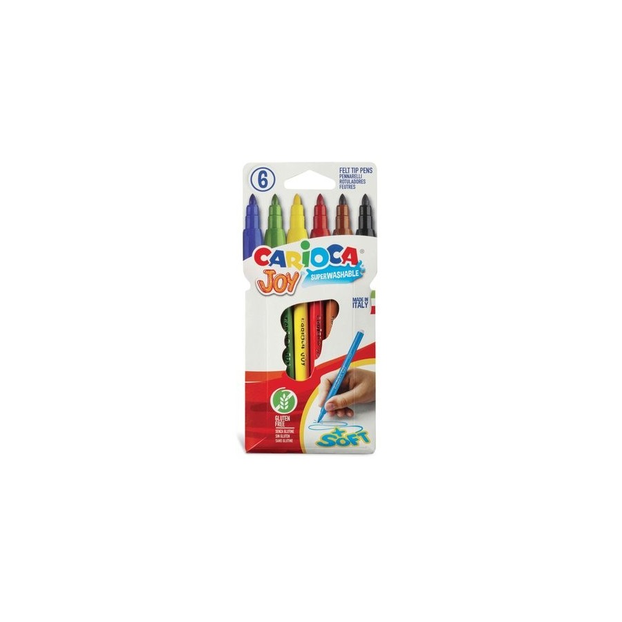 ROTULADOR FIBRA CARIOCA JOY ESTUCHE de  6