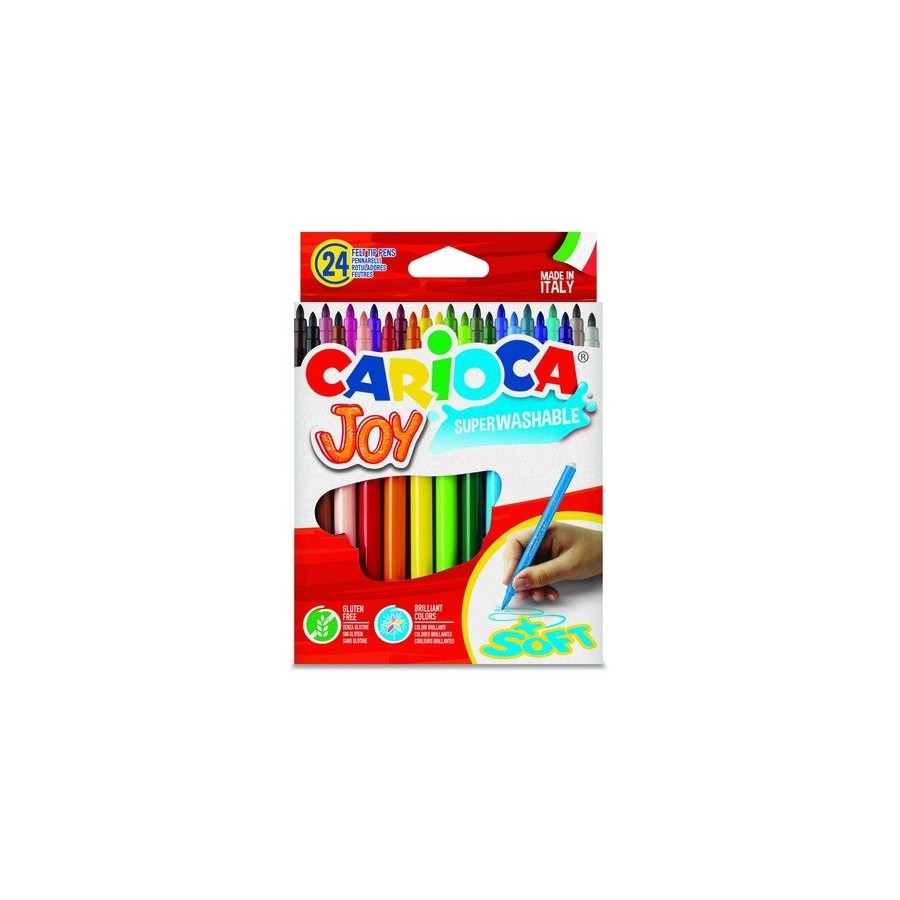 ROTULADOR FIBRA CARIOCA JOY ESTUCHE de 24