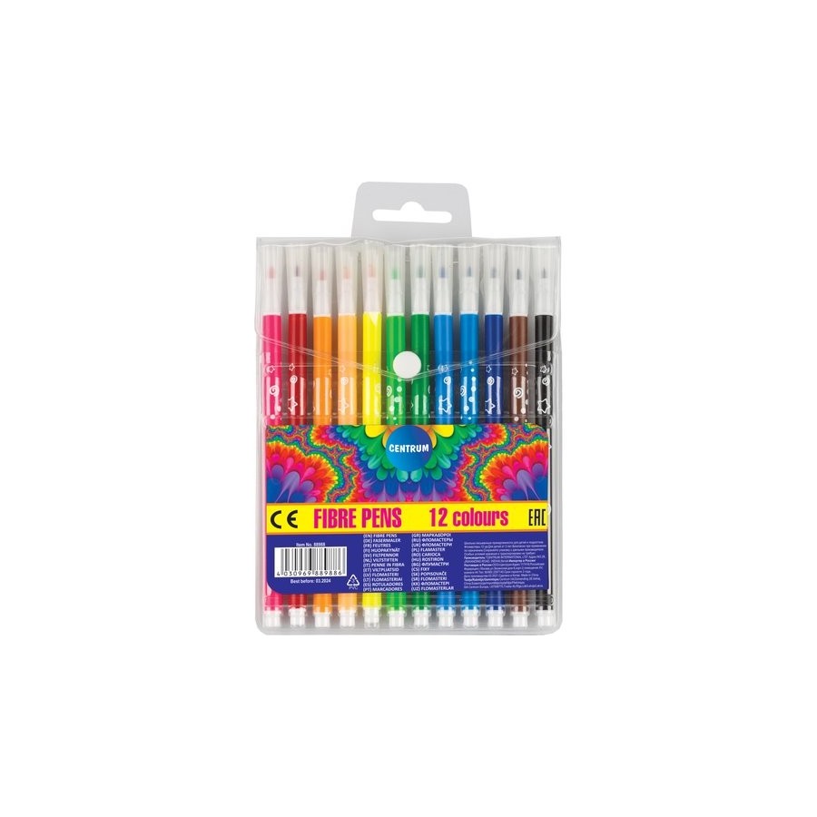 ROTULADOR FIBRA CENTRUM ART ESTUCHE de 12