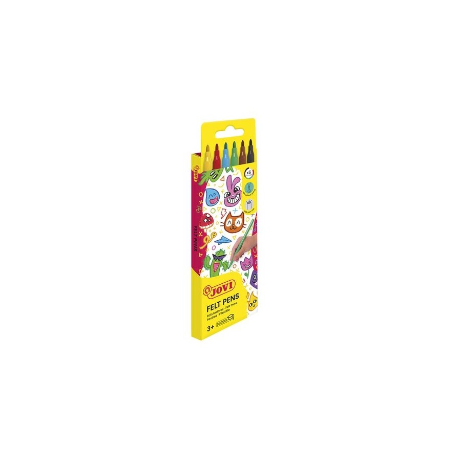ROTULADOR FIBRA JOVI   ESTUCHE de  6