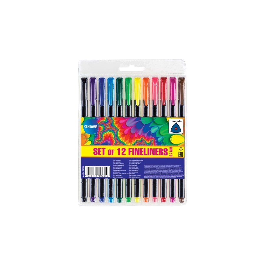 ROLLER GEL CENTRUM FINELINERS 0.7 BOLSA de 12