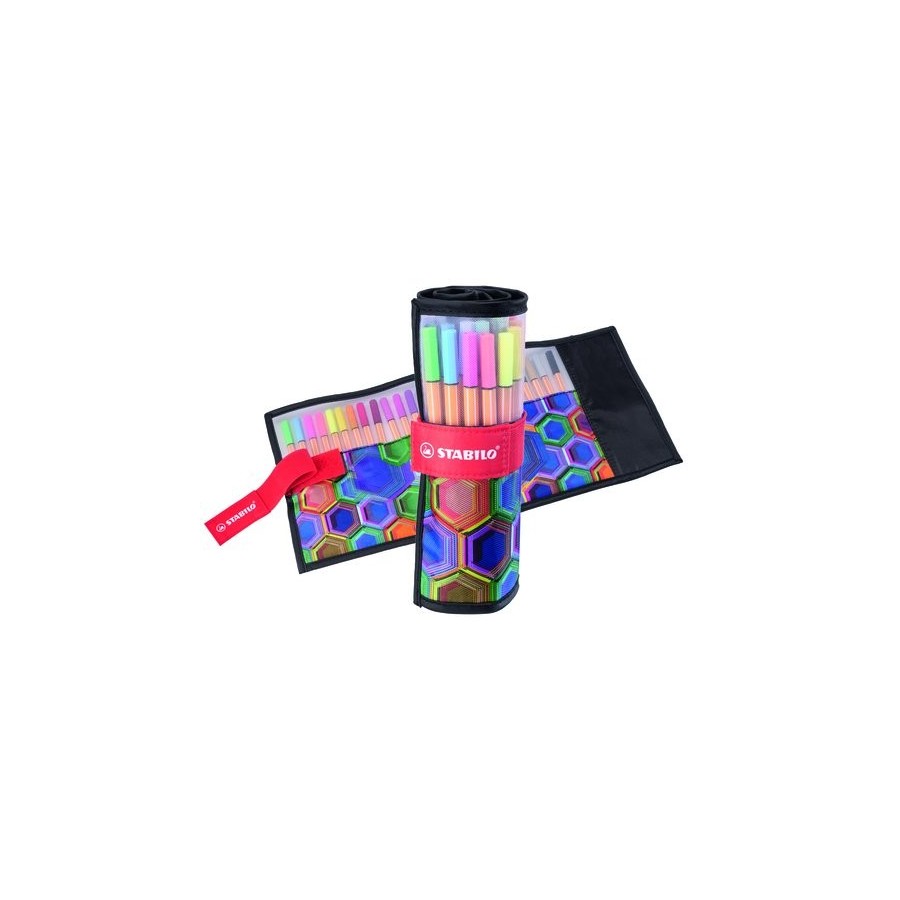 ROTULADOR FIBRA STABILO POINT 88 ARTY SURTIDO ESTUCHE de 25