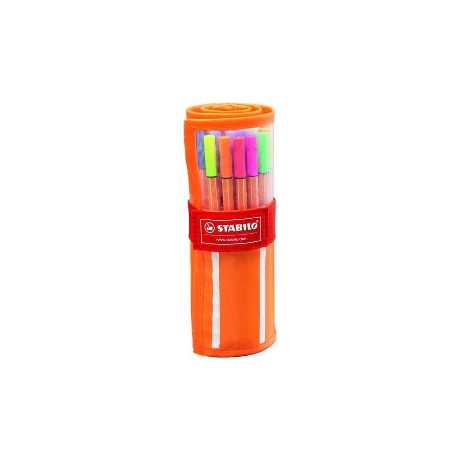ROTULADOR FIBRA STABILO POINT 88 ESTUCHE de 30 ROLLERSET