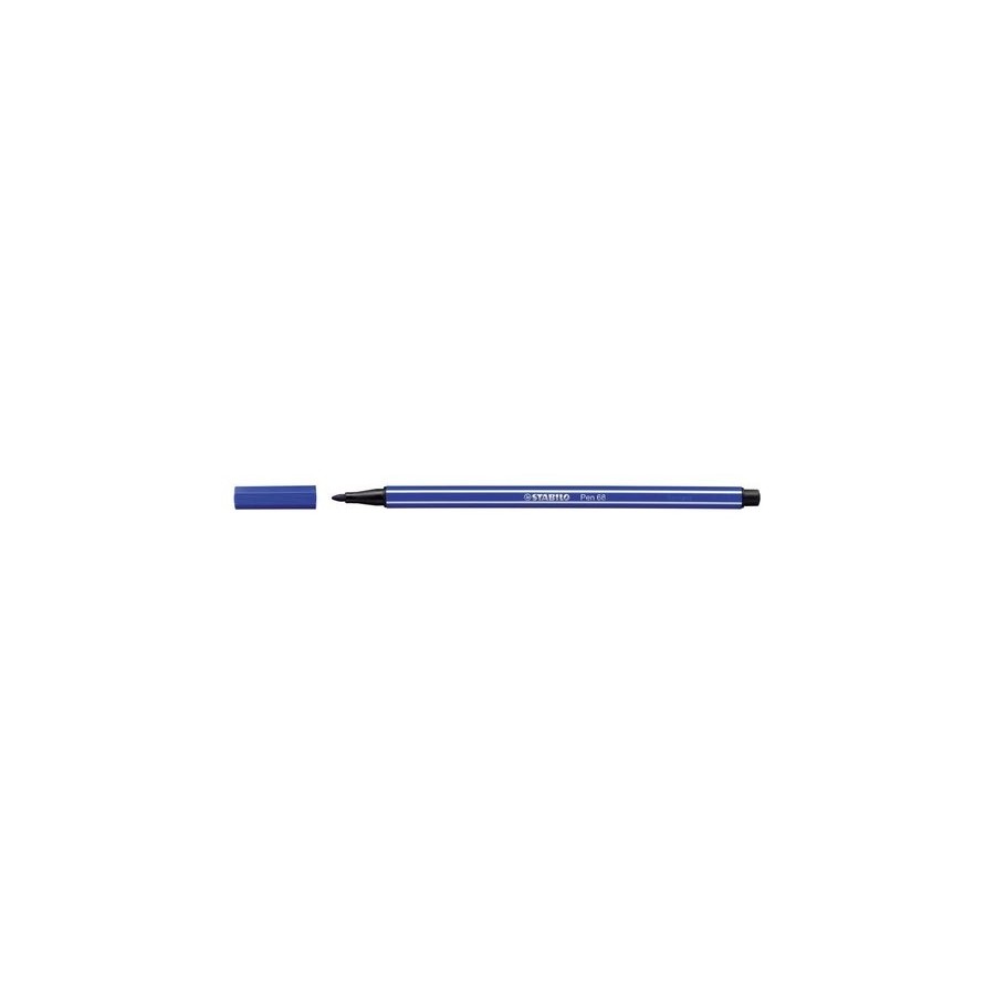 ROTULADOR FIBRA STABILO PEN 68  AZUL MARINO