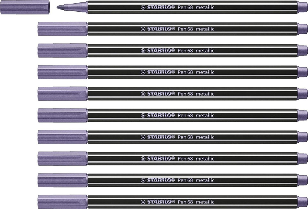 ROTULADOR FIBRA STABILO PEN 68  METALLIC LILA
