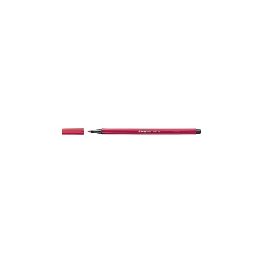ROTULADOR FIBRA STABILO PEN 68  ROJO OSCURO