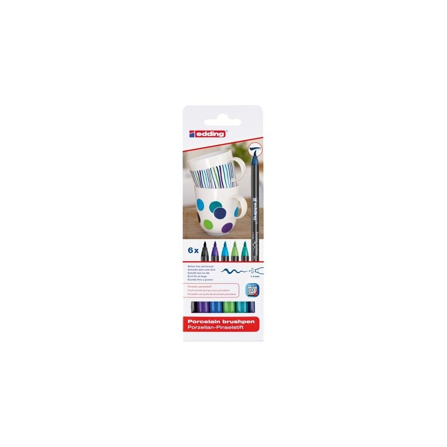 ROTUL.EDDING 4200 PORCELANA. COL.FRIOS. Est. de 6