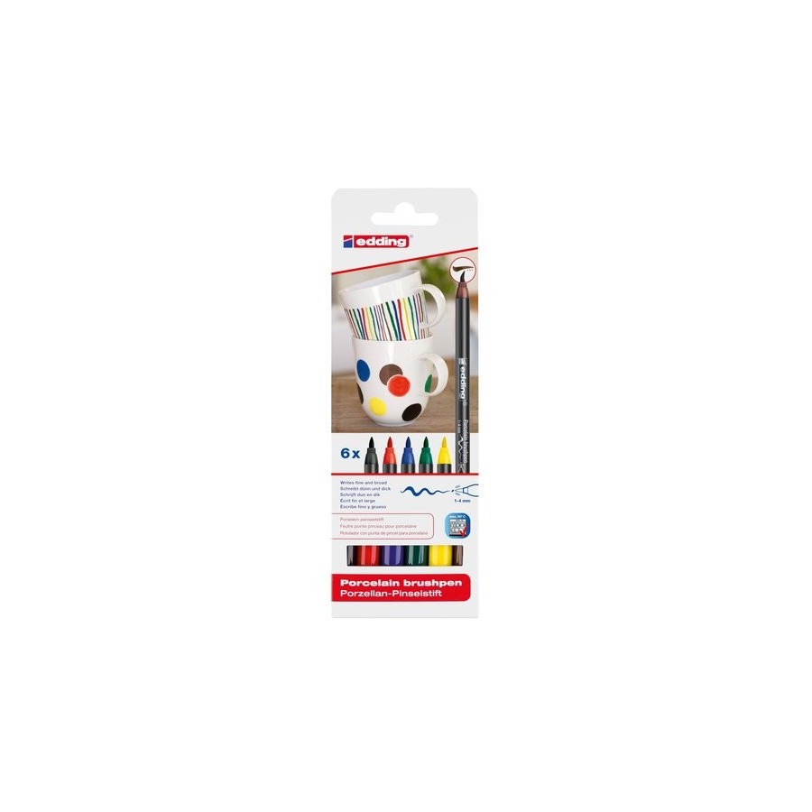 ROTUL.EDDING 4200 PORCELANA. COL.SURTIDOS. Est. de 6