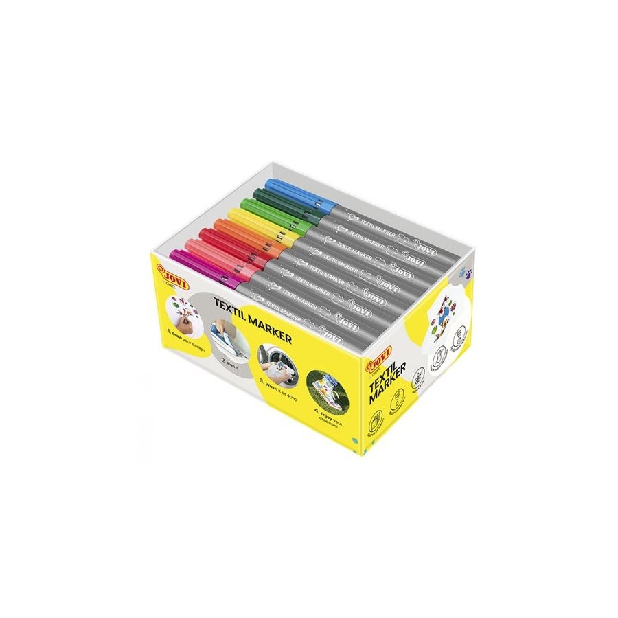 ROTULADOR  JOVI DECOR TEXTIL CAJA de 48