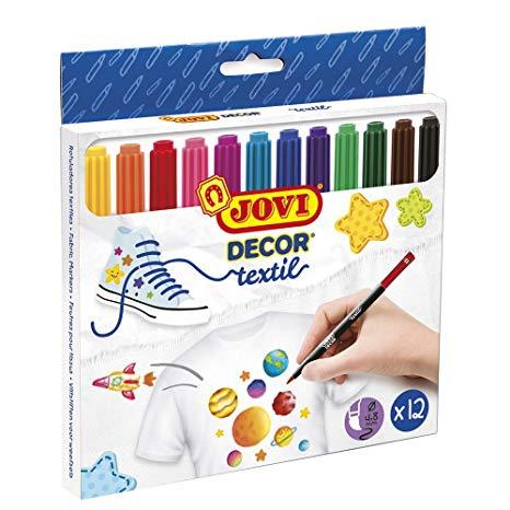 ROTULADOR  JOVI DECOR TEXTIL ESTUCHE de 12