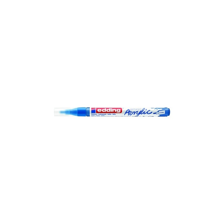 MARCADOR ACRYLIC EDDING 5300 CONICO (1-2 mm) AZUL GENCIANA