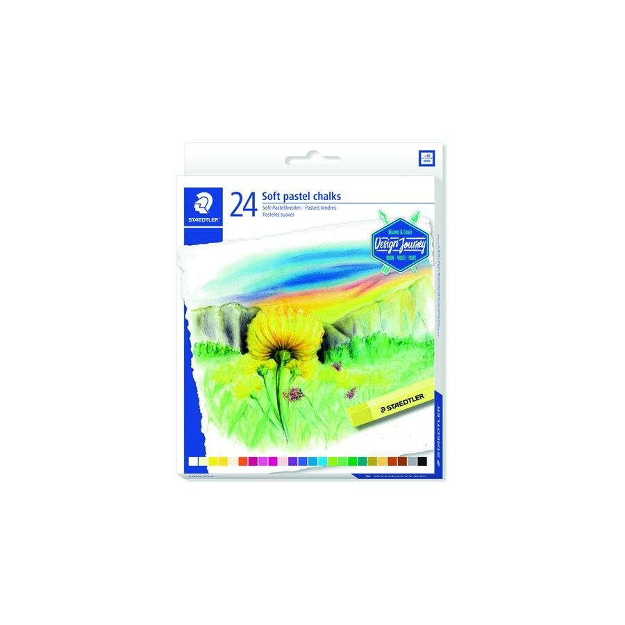 CERAS PASTEL STAEDTLER 2430 DESIGN JOURNEY SUAVES ESTUCHE de 24