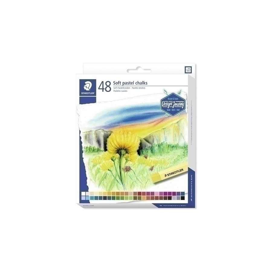 CERAS PASTEL STAEDTLER 2430 DESIGN JOURNEY SUAVES ESTUCHE de 48