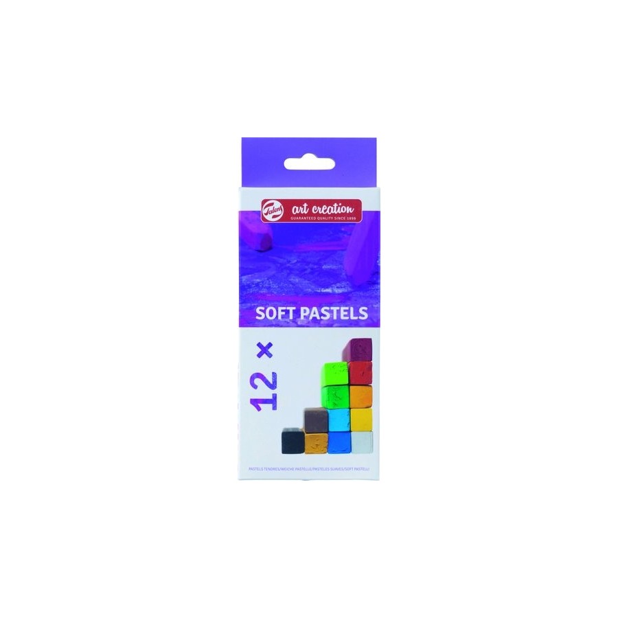 CERAS PASTEL TALENS ART CREATION SUAVES BARRAS CUADRADAS CAJA de 12