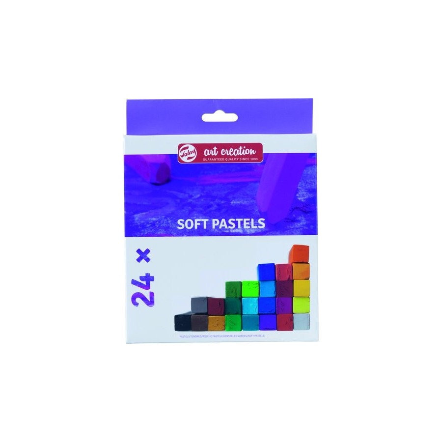 CERAS PASTEL TALENS ART CREATION SUAVES BARRAS CUADRADAS CAJA de 24