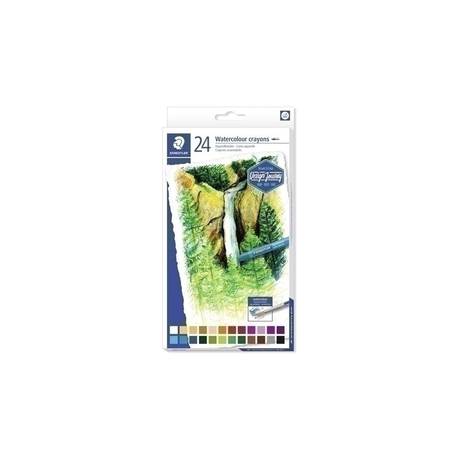 CERAS STAEDTLER 223 DESIGN JOURNEY ACUARELABLES ESTUCHE de 24