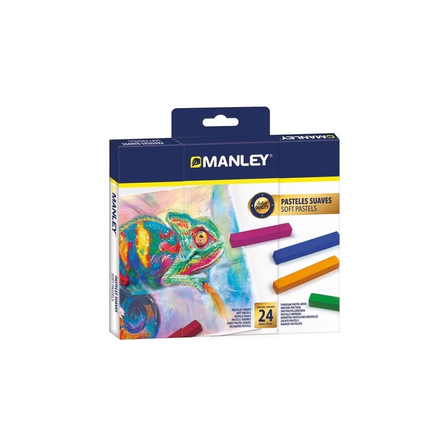 PASTELES MANLEY SUAVES ESTUCHE de 24