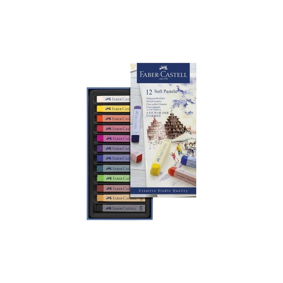 TIZA GOLDFABER PASTEL BLANDO CAJA de 12