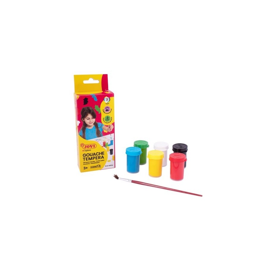 TEMPERA JOVI  15 ml (bote) ESTUCHE de  6