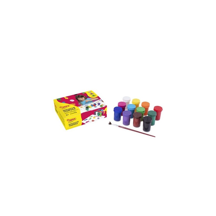 TEMPERA JOVI  15 ml (bote) ESTUCHE de 12