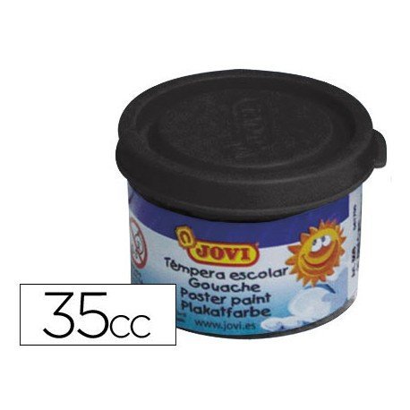 TEMPERA JOVI  35 ml (bote)  NEGRO