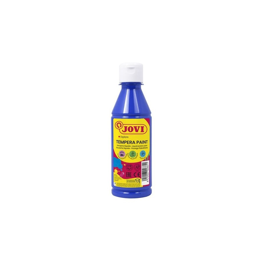 TEMPERA JOVI LIQUIDA  250 ml (botella) AZUL ULTRAMAR