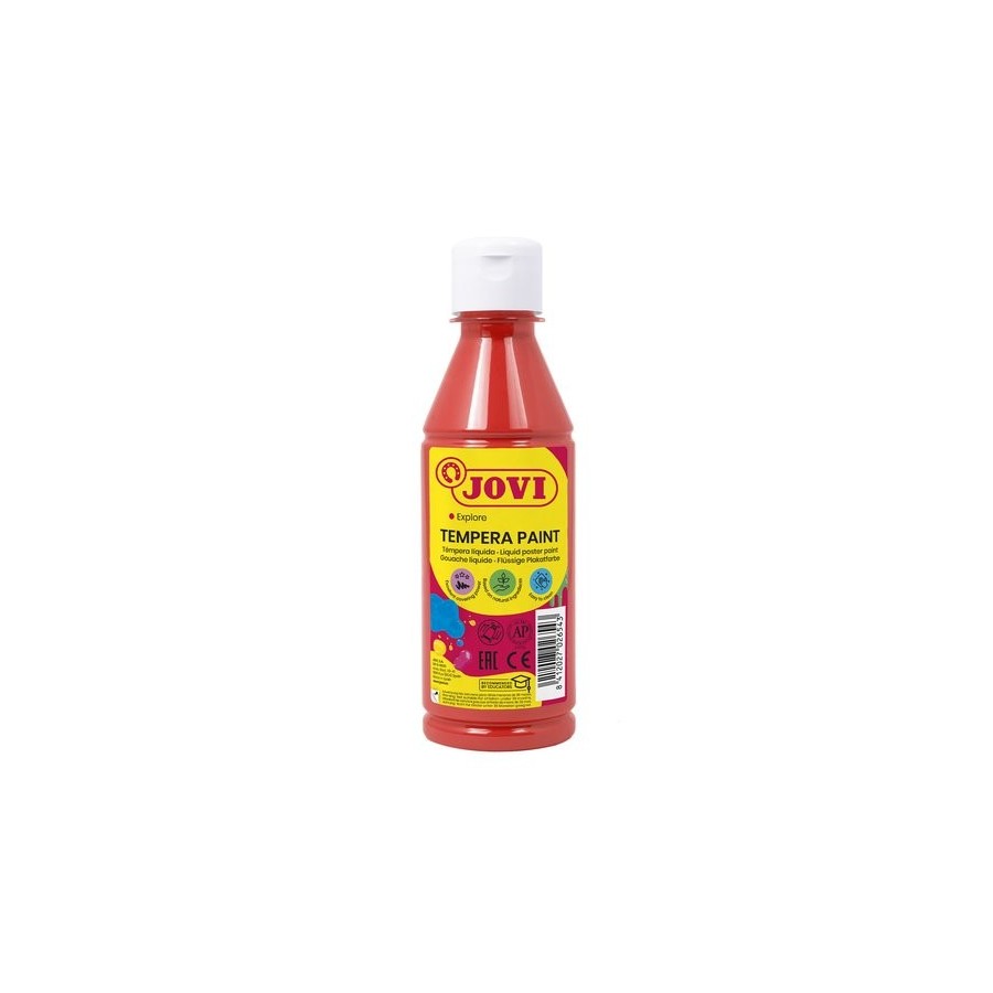 TEMPERA JOVI LIQUIDA  250 ml (botella) BERMELLON
