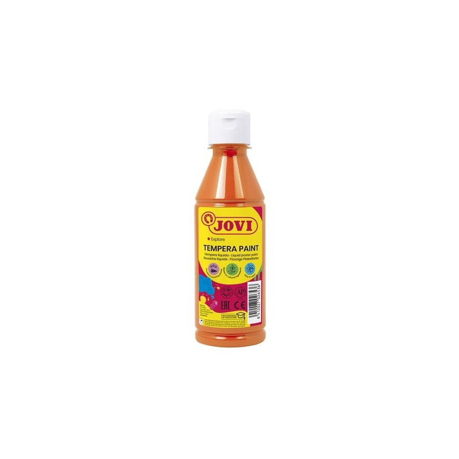 TEMPERA JOVI LIQUIDA  250 ml (botella) NARANJA