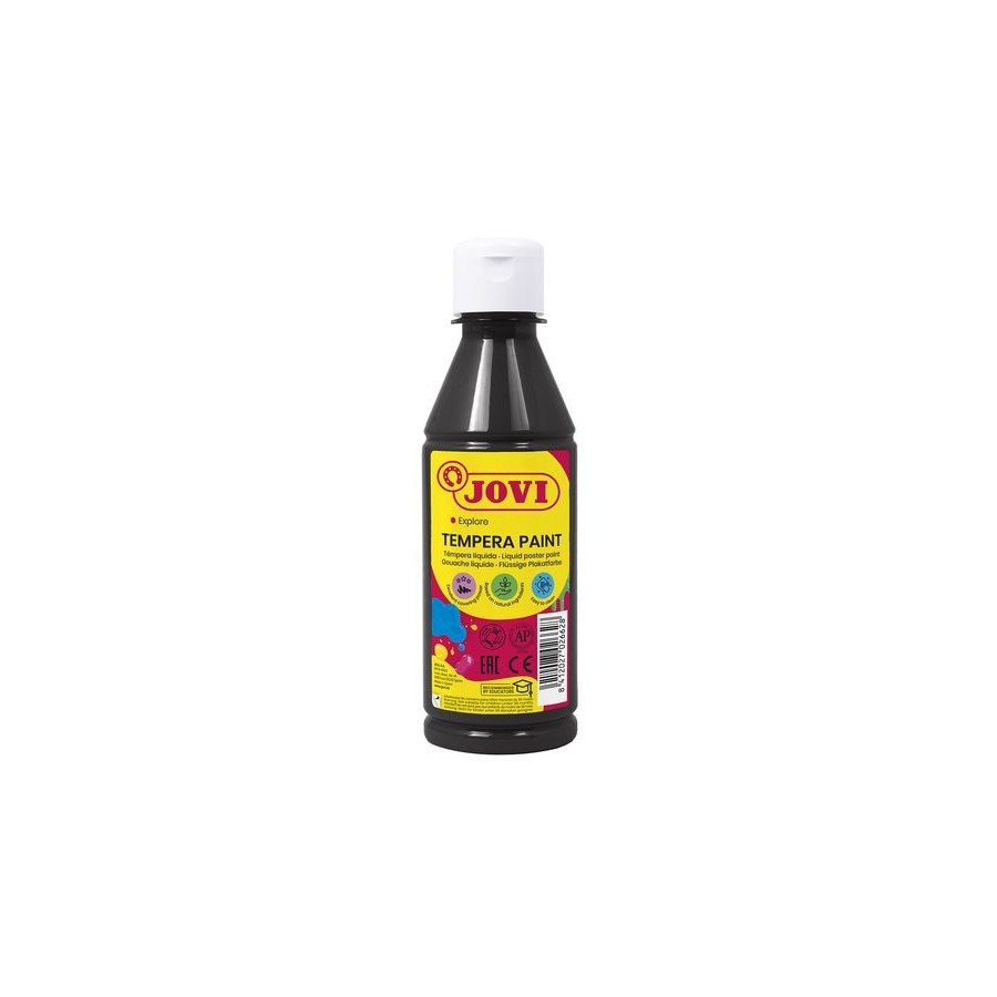 TEMPERA JOVI LIQUIDA  250 ml (botella) NEGRO