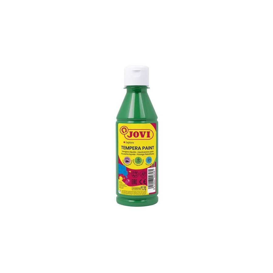 TEMPERA JOVI LIQUIDA  250 ml (botella) VERDE OSCURO