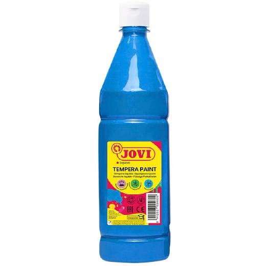 TEMPERA JOVI LIQUIDA 1000 ml (botella) AZUL CYAN