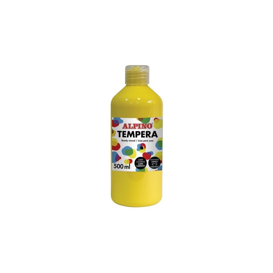 TEMPERA ALPINO LIQUIDA  500 ml (botella) AMARILLO
