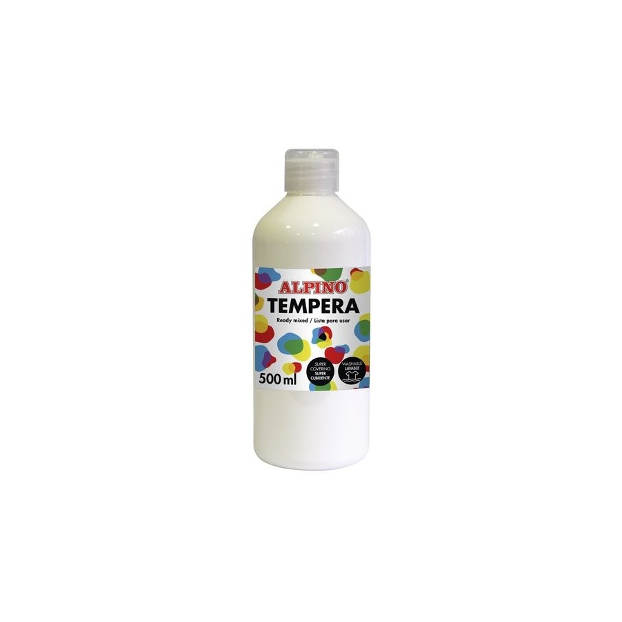 TEMPERA ALPINO LIQUIDA  500 ml (botella) BLANCO