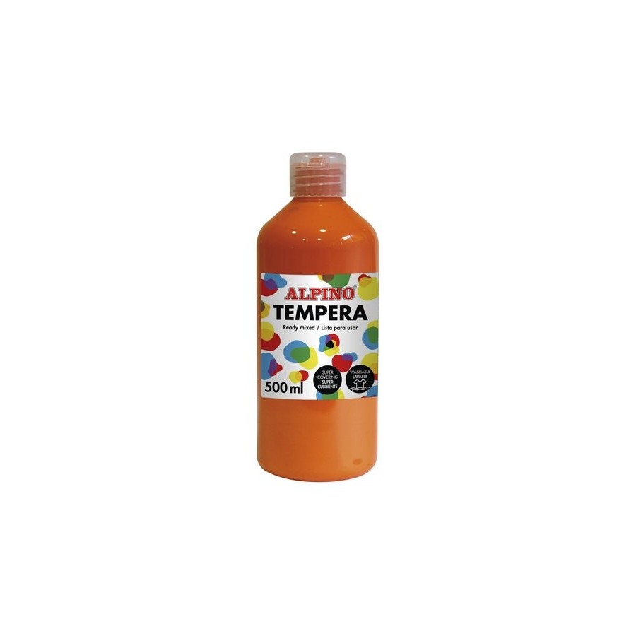 TEMPERA ALPINO LIQUIDA  500 ml (botella) NARANJA