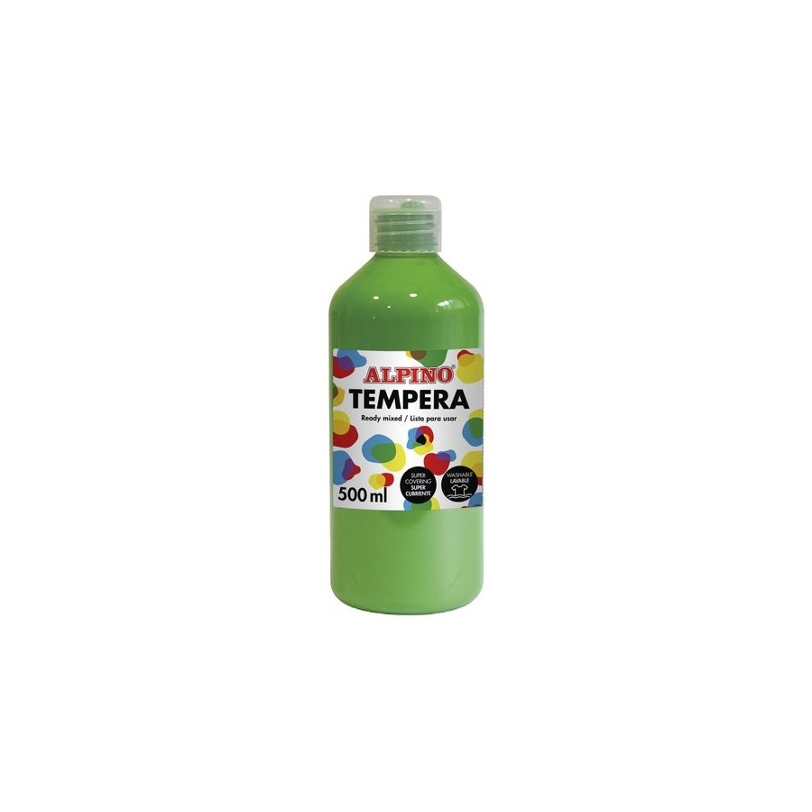 TEMPERA ALPINO LIQUIDA  500 ml (botella) VERDE CLARO