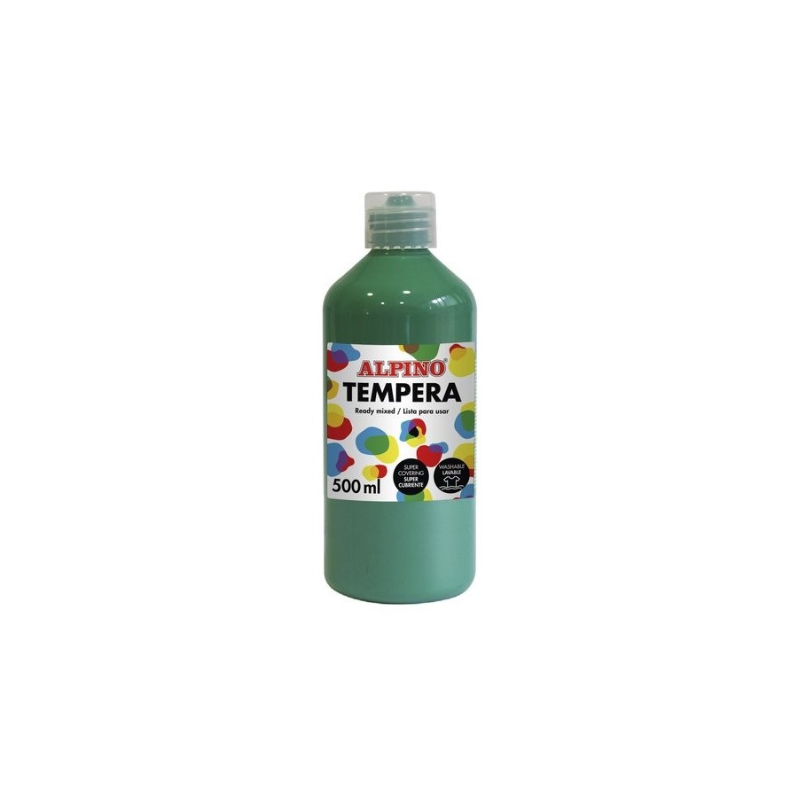 TEMPERA ALPINO LIQUIDA  500 ml (botella) VERDE PRADO