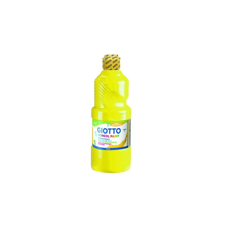TEMPERA GIOTTO MAS LAVABLE LIQUIDA 500 ml (botella) AMARILLO