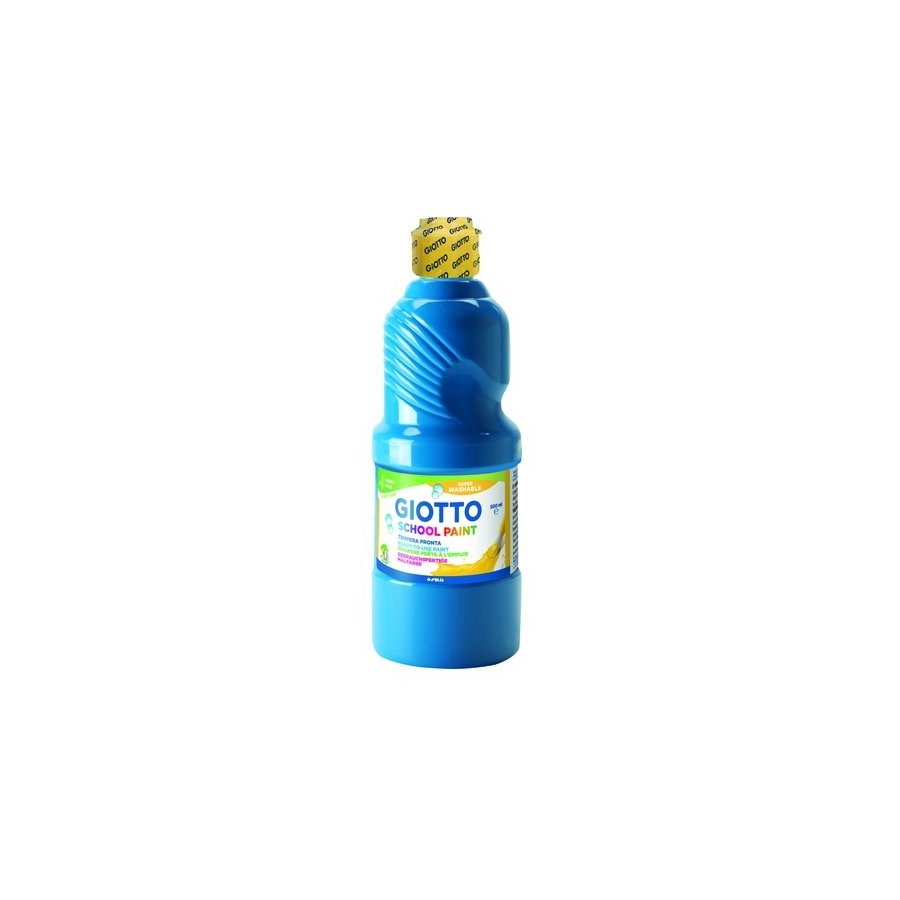 TEMPERA GIOTTO MAS LAVABLE LIQUIDA 500 ml (botella) AZUL CYAN