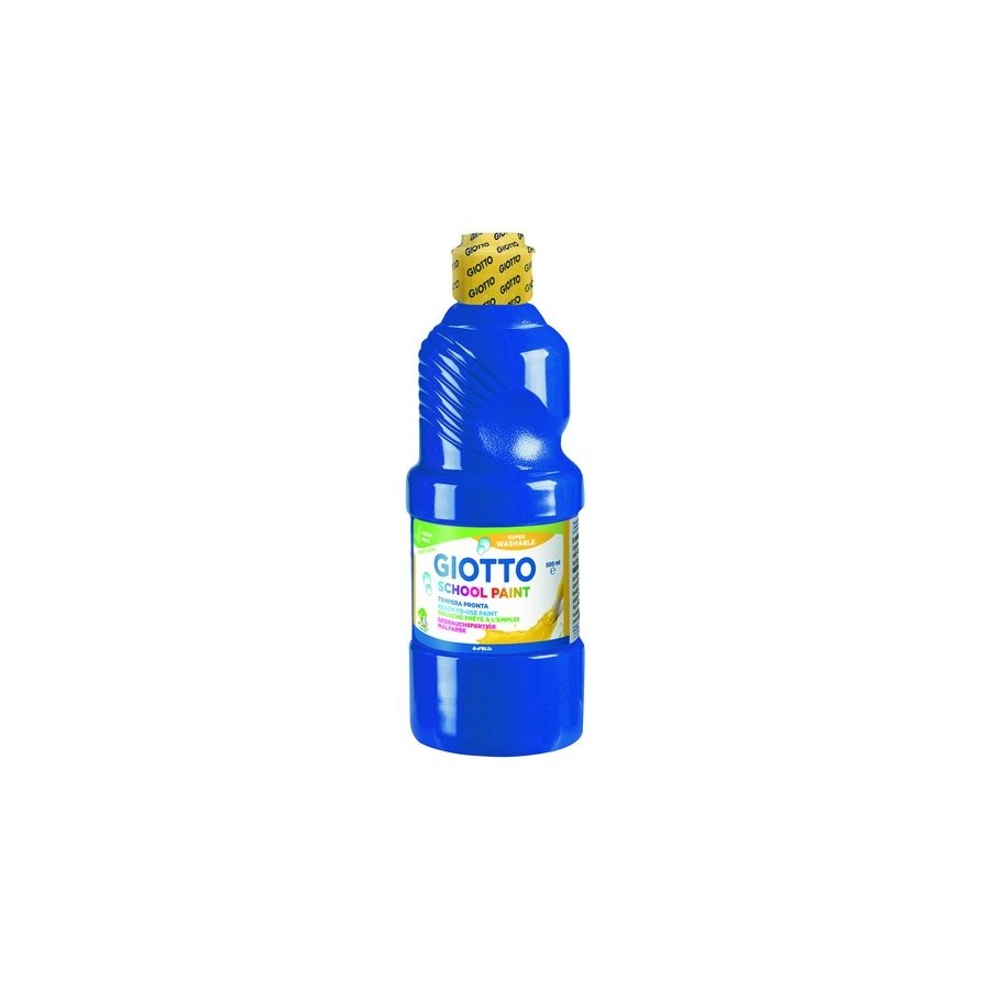 TEMPERA GIOTTO MAS LAVABLE LIQUIDA 500 ml (botella) AZUL MARINO