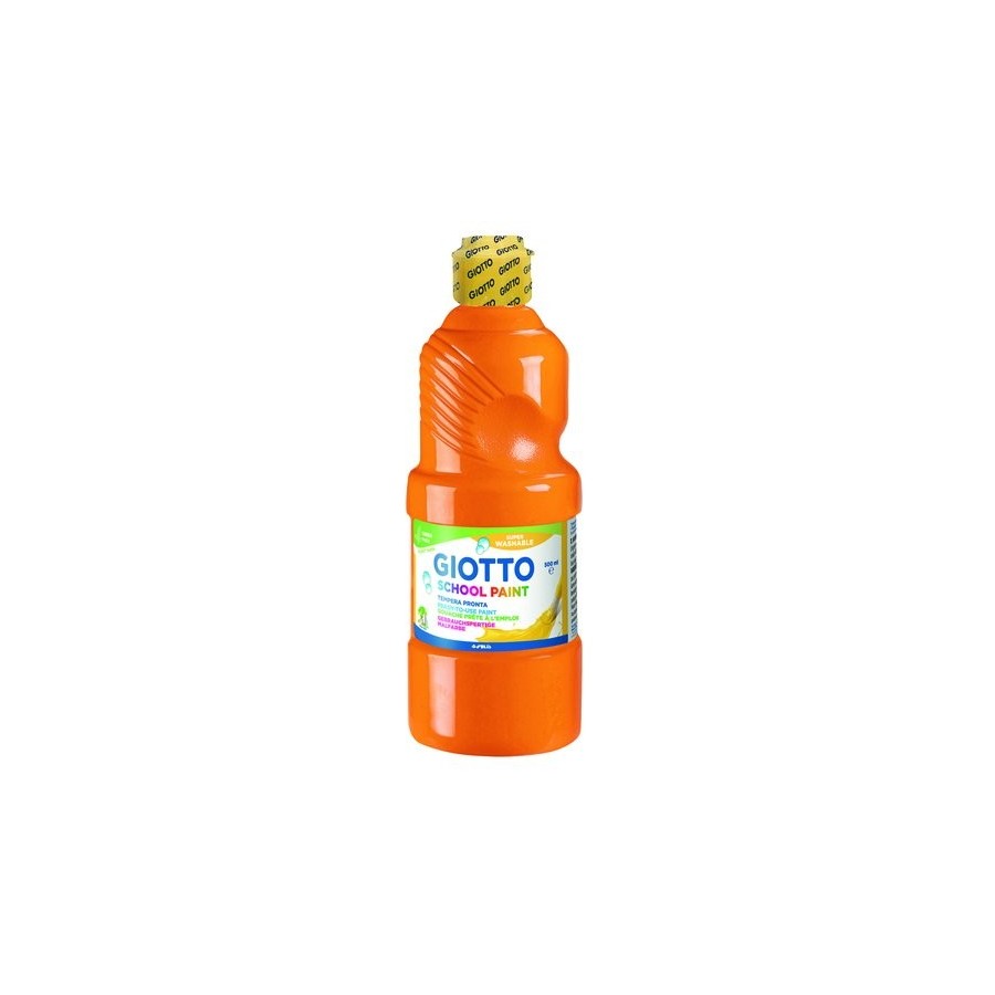 TEMPERA GIOTTO MAS LAVABLE LIQUIDA 500 ml (botella) NARANJA