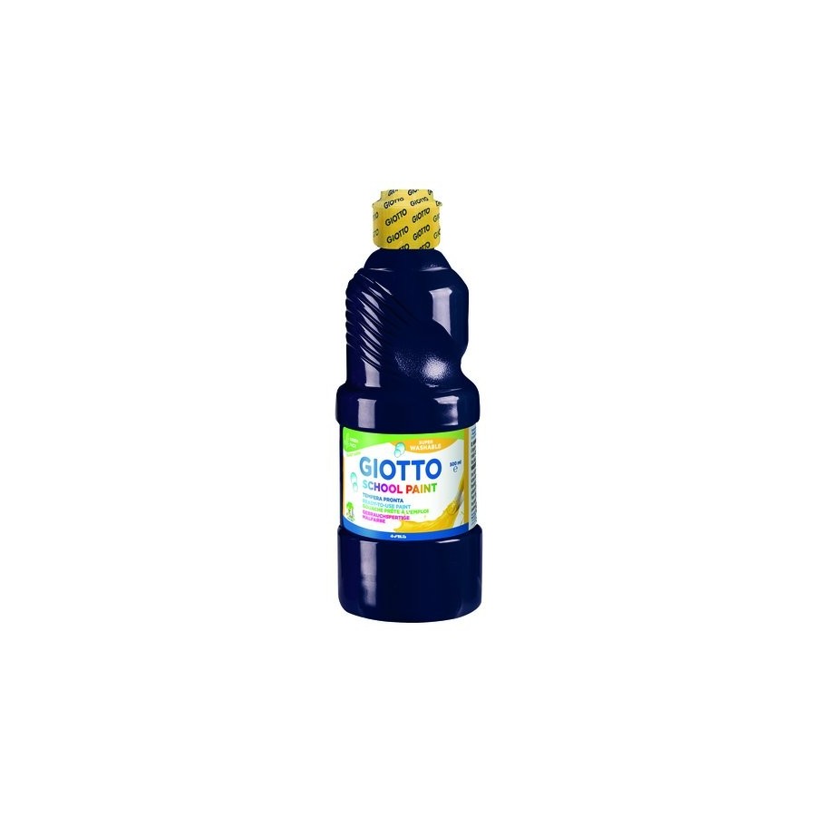 TEMPERA GIOTTO MAS LAVABLE LIQUIDA 500 ml (botella) NEGRO