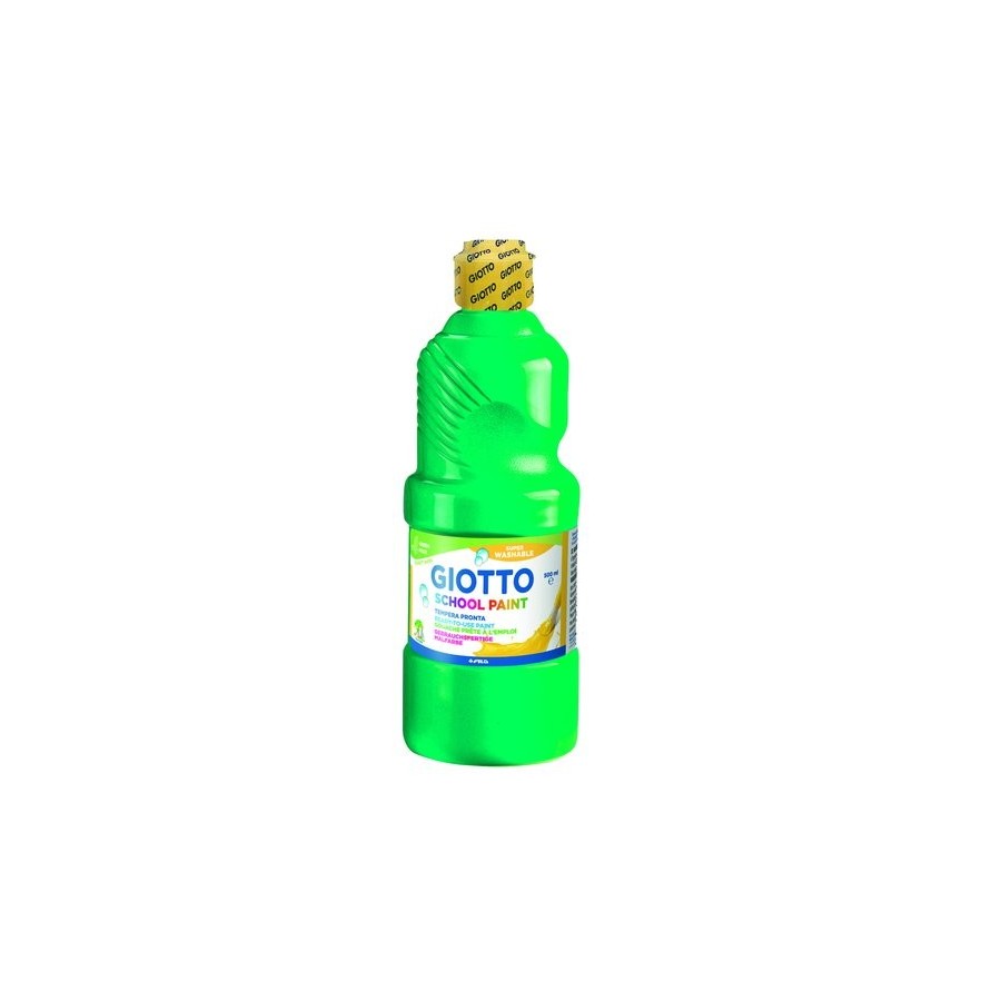 TEMPERA GIOTTO MAS LAVABLE LIQUIDA 500 ml (botella) VERDE