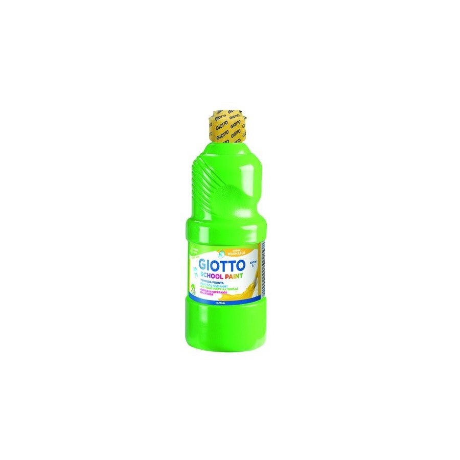 TEMPERA GIOTTO MAS LAVABLE LIQUIDA 500 ml (botella) VERDE ESMERALDA