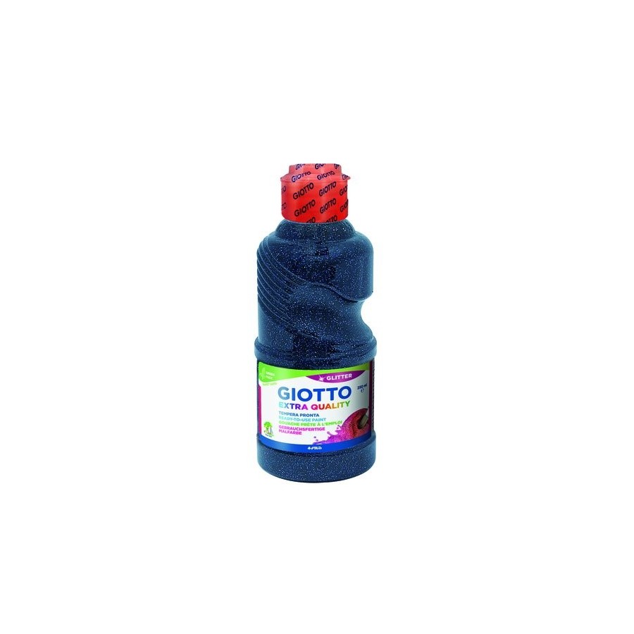 TEMPERA GIOTTO LIQUIDA GLITTER 250 ml (botella) AZUL