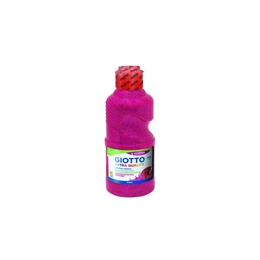 TEMPERA GIOTTO LIQUIDA GLITTER 250 ml (botella) MAGENTA