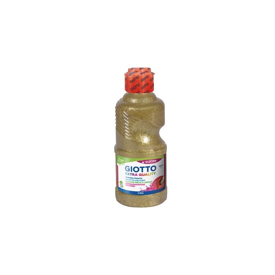 TEMPERA GIOTTO LIQUIDA GLITTER 250 ml (botella) ORO